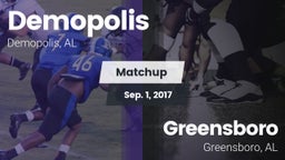 Matchup: Demopolis High vs. Greensboro  2017