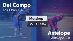 Matchup: Del Campo High vs. Antelope  2016