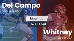 Matchup: Del Campo High vs. Whitney  2017