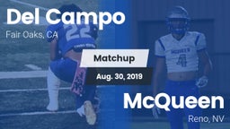 Matchup: Del Campo High vs. McQueen  2019