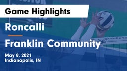 Roncalli  vs Franklin Community  Game Highlights - May 8, 2021