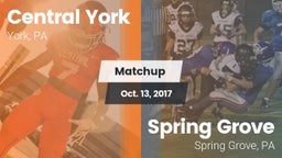 Matchup: Central York High vs. Spring Grove  2017