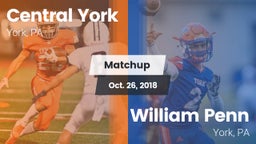 Matchup: Central York High vs. William Penn  2018