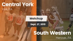 Matchup: Central York High vs. South Western  2019