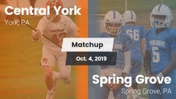 Matchup: Central York High vs. Spring Grove  2019