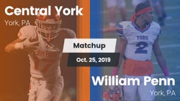 Matchup: Central York High vs. William Penn  2019