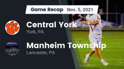 Recap: Central York  vs. Manheim Township  2021