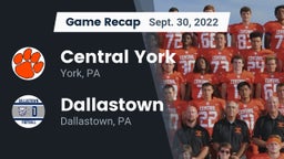 Recap: Central York  vs. Dallastown  2022