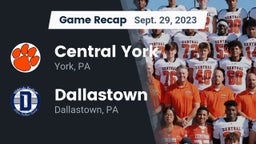 Recap: Central York  vs. Dallastown  2023