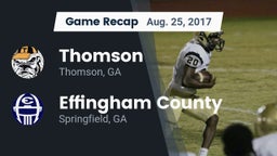 Recap: Thomson  vs. Effingham County  2017
