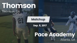 Matchup: Thomson  vs. Pace Academy  2017