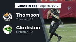 Recap: Thomson  vs. Clarkston  2017
