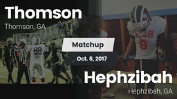 Matchup: Thomson  vs. Hephzibah  2017