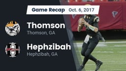 Recap: Thomson  vs. Hephzibah  2017