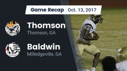 Recap: Thomson  vs. Baldwin  2017