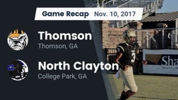 Recap: Thomson  vs. North Clayton  2017