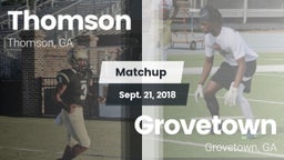 Matchup: Thomson  vs. Grovetown  2018