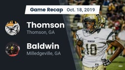 Recap: Thomson  vs. Baldwin  2019