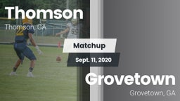 Matchup: Thomson  vs. Grovetown  2020