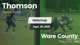 Matchup: Thomson  vs. Ware County  2020