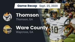 Recap: Thomson  vs. Ware County  2020