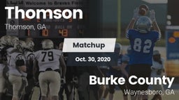 Matchup: Thomson  vs. Burke County  2020