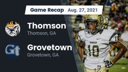 Recap: Thomson  vs. Grovetown  2021