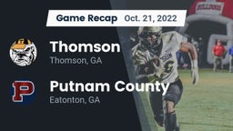 Recap: Thomson  vs. Putnam County  2022