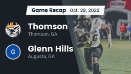 Recap: Thomson  vs. Glenn Hills  2022