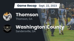 Recap: Thomson  vs. Washington County  2023