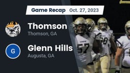 Recap: Thomson  vs. Glenn Hills  2023