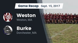Recap: Weston  vs. Burke  2017