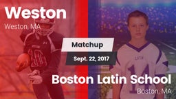 Matchup: Weston  vs. Boston Latin School 2017
