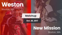 Matchup: Weston vs. New Mission  2017