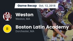 Recap: Weston vs. Boston Latin Academy  2018
