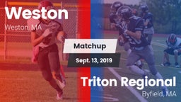 Matchup: Weston vs. Triton Regional  2019