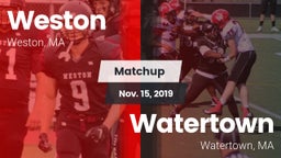 Matchup: Weston vs. Watertown  2019
