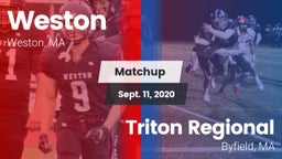 Matchup: Weston vs. Triton Regional  2020