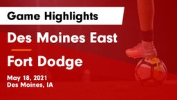 Des Moines East  vs Fort Dodge  Game Highlights - May 18, 2021