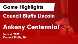 Council Bluffs Lincoln  vs Ankeny Centennial  Game Highlights - June 4, 2022
