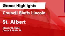 Council Bluffs Lincoln  vs St. Albert  Game Highlights - March 28, 2023