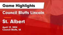 Council Bluffs Lincoln  vs St. Albert  Game Highlights - April 19, 2024