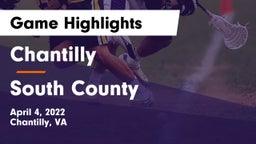 Chantilly  vs South County  Game Highlights - April 4, 2022