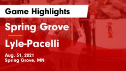 Spring Grove  vs Lyle-Pacelli  Game Highlights - Aug. 31, 2021