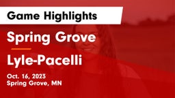 Spring Grove  vs Lyle-Pacelli Game Highlights - Oct. 16, 2023
