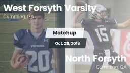 Matchup: West Forsyth High vs. North Forsyth  2016