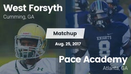 Matchup: West Forsyth High vs. Pace Academy  2017