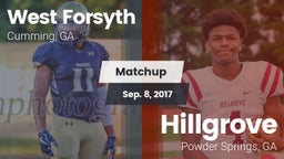 Matchup: West Forsyth High vs. Hillgrove  2017
