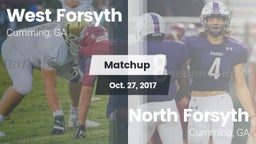 Matchup: West Forsyth High vs. North Forsyth  2017