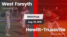Matchup: West Forsyth High vs. Hewitt-Trussville  2019
